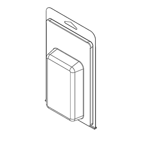 Visipak Thermoform-CLAMSHELL-#414-8.250-4.938-4.594-2.719-0.938-0.015-CLEAR, 300PK 414TF